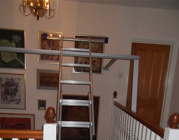 Ladder used for difficult access solutions