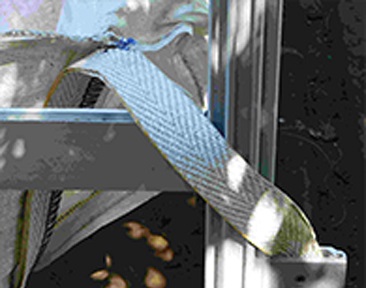 Securing Bag Straps for bag loader